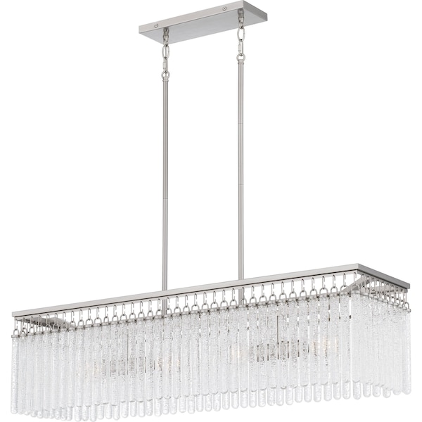 Quoizel Camilla Linear Chandelier 4 Lights Brushed Nicke CMI438BN - main